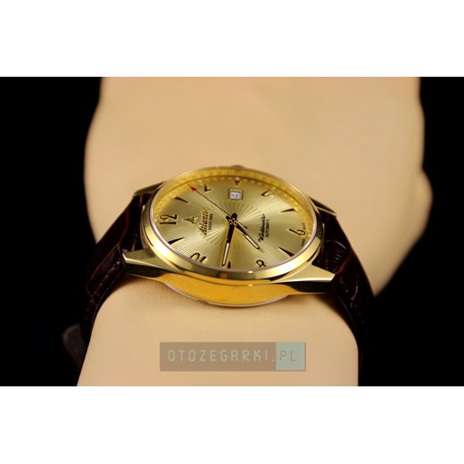 Zegarek Męski ATLANTIC Worldmaster Art Deco 51752.45.35 otozegarki bezowy paski