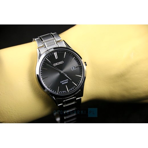 SEIKO SGEG95P1 Zegarek Męski SGEG95P1 Classic otozegarki zolty łatki