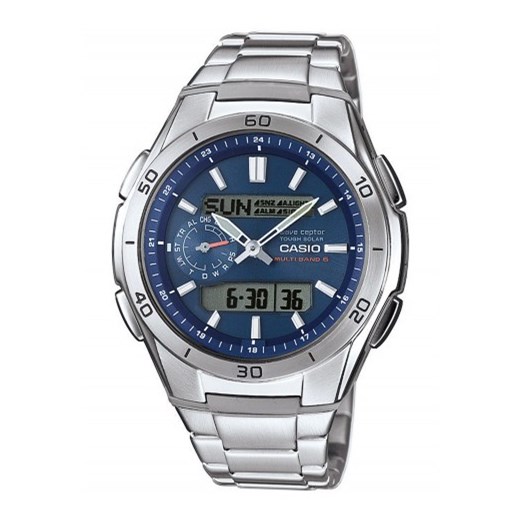 ZEGAREK CASIO WVA-M650D-2AER WAVECEPTOR WVA M650D 2AER otozegarki granatowy damskie