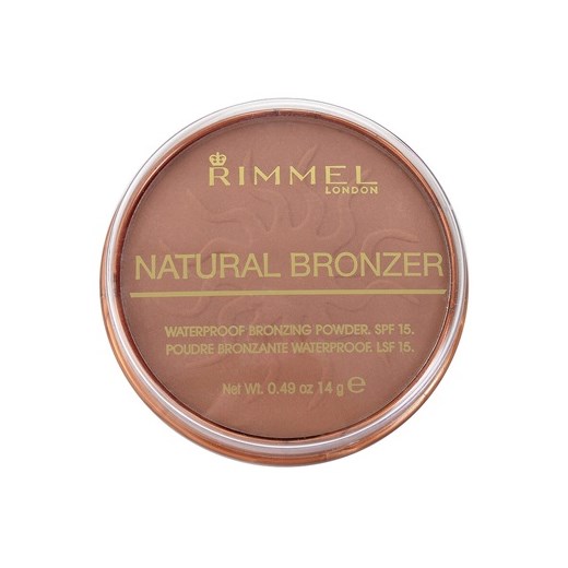 Rimmel Natural Bronzer wodoodporny puder brązujący SPF 15 odcień 026 Sun Kissed (Waterproof Bronzing Powder) 14 g + do każdego zamówienia upominek. iperfumy-pl  