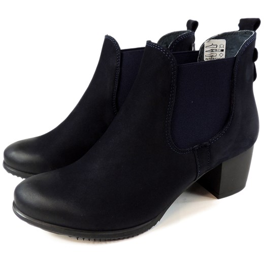 Botki 1509/205 GN3 butyibuty czarny Botki skórzane