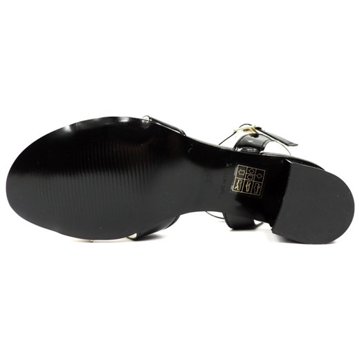 Sandały E031 Czarny/Beż butyibuty szary klamry