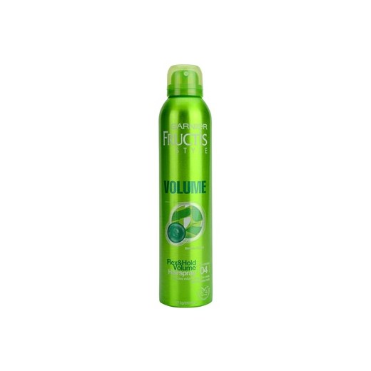 Garnier Fructis Style Volume lakier do włosów do zwiększenia objętości (Flex & Hold Volume Hairspray - 04 Ultra Strong) 250 ml + do każdego zamówienia upominek. iperfumy-pl zielony 