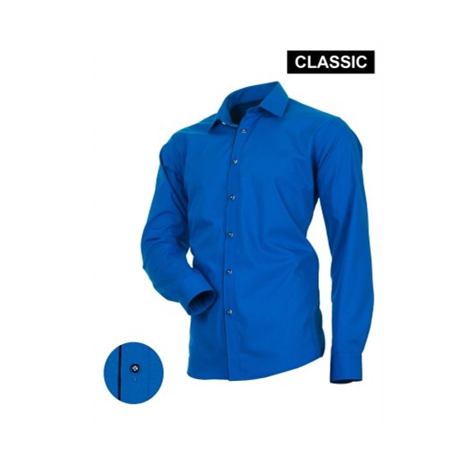 Koszula Męska Victorio Classic V176C koszulevictorio-pl niebieski długi rękaw