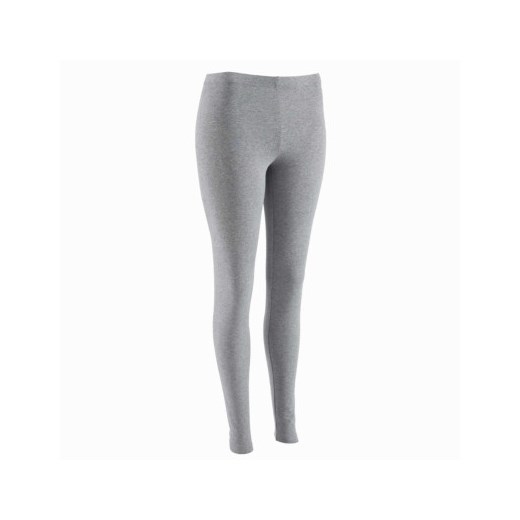 Legginsy fitness damskie Salto decathlon szary bez wzorów