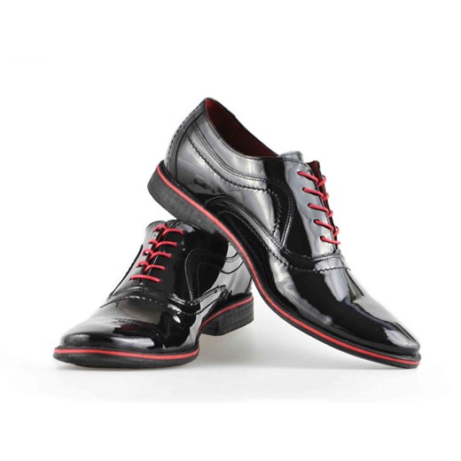 Pantofle Pan 726 Czarny Lakier arturo-obuwie czarny elegancki