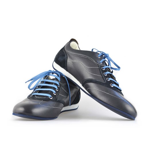 Badura 2784-P Granat arturo-obuwie niebieski bawełna