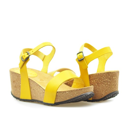 Sandały Venezia 4006 Żółte arturo-obuwie zolty lato
