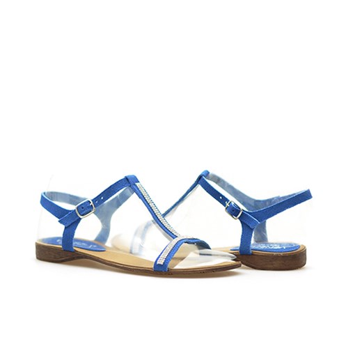 Sandały Venezia 200 Niebieskie arturo-obuwie bialy lato
