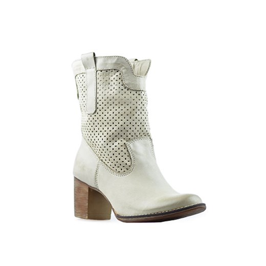 Botki Veronii 3395 Pieczarkowe arturo-obuwie zielony boho