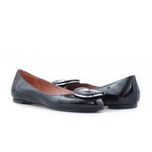 Baleriny Velou 4169 Czarne arturo-obuwie  Balerinki lakierowane