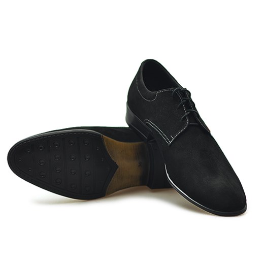 Pantofle młodzieżowe Zarro 2280/03 Czarne nubuk arturo-obuwie czarny nubuk