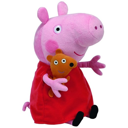 Beanie Babies, Świnka Peppa, maskotka Świnka Peppa - Darmowa dostawa do salonów empik! smyk-com czerwony Świnka Peppa