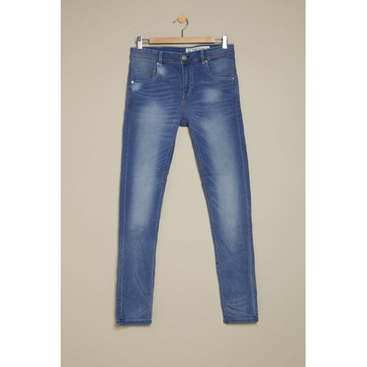 Light skinny jeans terranova niebieski bez wzorów