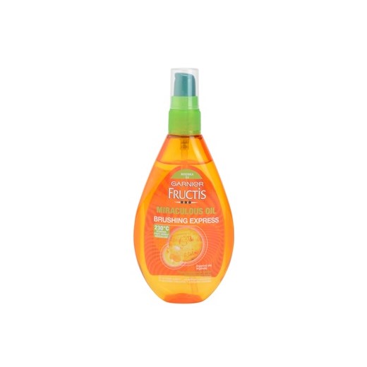 Garnier Fructis Miraculous Oil olejek ochronny do ochrony włosów przed wysoką temperaturą (Brushing Express) 150 ml + do każdego zamówienia upominek. iperfumy-pl pomaranczowy ochronny