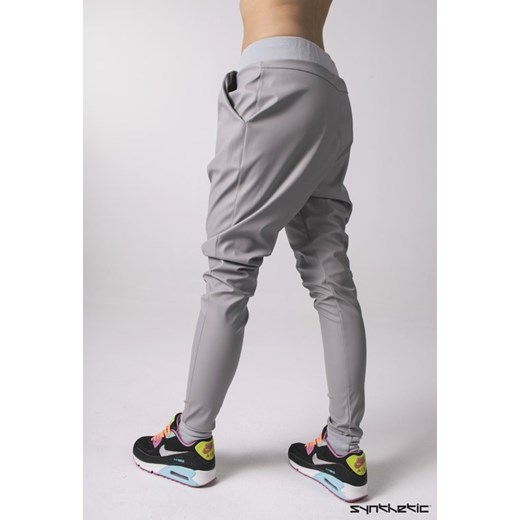 Spodnie skórzane baggy  szare showroom-pl  bluza