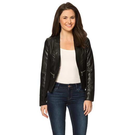 Kurtka z eko-skóry orsay-com bezowy elegancki