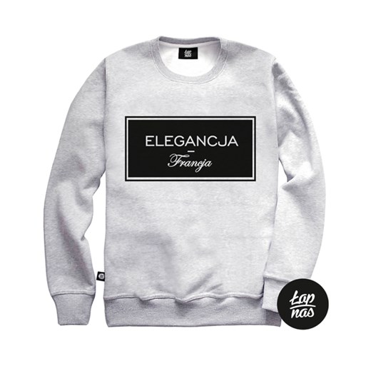 Bluza Elegancja Francja lap-nas szary młodzieżowy