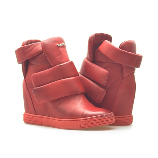 Sneakersy Carinii B3493-045 Czerwone lico arturo-obuwie czerwony jesień