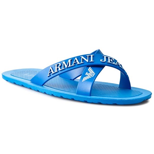 Klapki ARMANI JEANS - 06597 69 R8 Blue eobuwie-pl niebieski lato