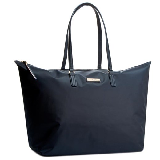 Torebka TOMMY HILFIGER - Poppy Large Tote AW0AW01910 Midnight 001 eobuwie-pl bialy casual