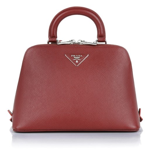 "Zainetto Backpack Saffiano Lux Cerise R torebki czerwony" fashionette czerwony elegancki