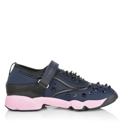 "Fusion Strap Sneaker Blue obuwie niebieski, różowy, czarny" fashionette szary Sneakersy