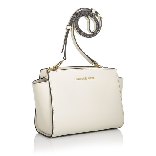 "MICHAEL Michael Kors Selma MD Messenger Ecru torebki biały" fashionette bezowy na ramię