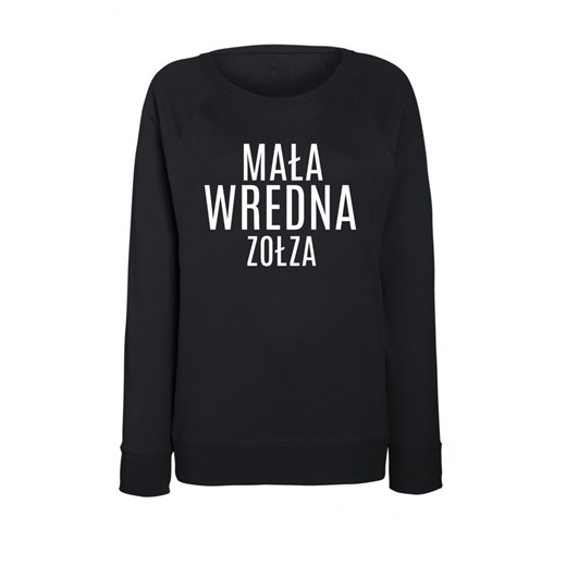 Bluza CZARNA "MAŁA WREDNA ZOŁZA" time-for-fashion czarny jesień