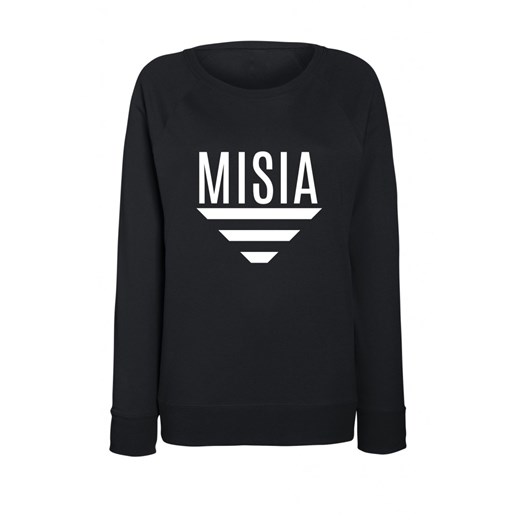 Bluza CZARNA "MISIA" time-for-fashion czarny młodzieżowy