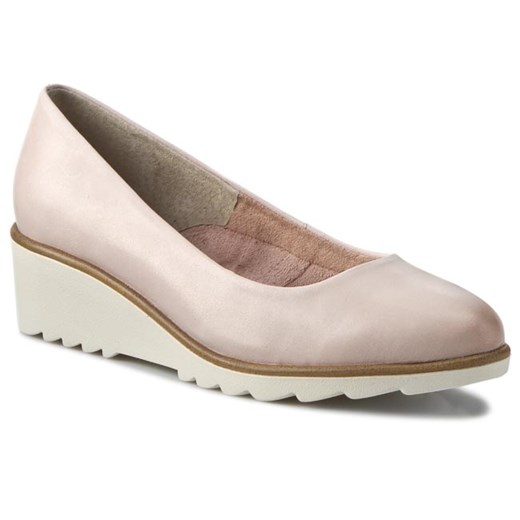 Półbuty TAMARIS - 1-22300-26 Rose 521 eobuwie-pl bezowy Czółenka na koturnie