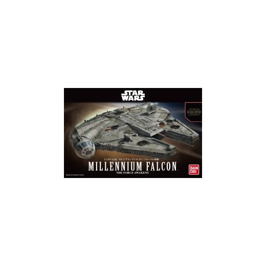 Bandai Star Wars Millennium Falcon (Awakening of Force) 1/144 Scale Plastic Model Kit japanstore szary rockowy