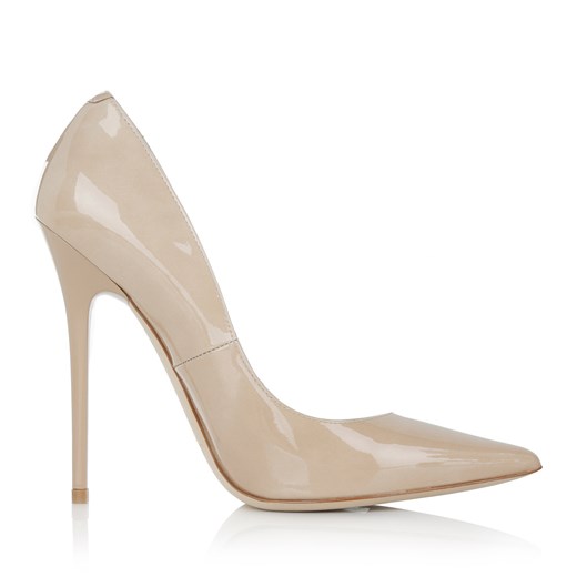 "247Anouk Patent Leather Pointed Pumps Nude obuwie beżowy" fashionette bezowy glamour
