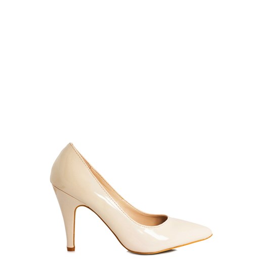 Beżowe Czółenka Beige Pumps born2be-pl bezowy glamour