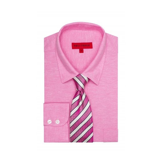 Różowa koszula męska Wólczanka