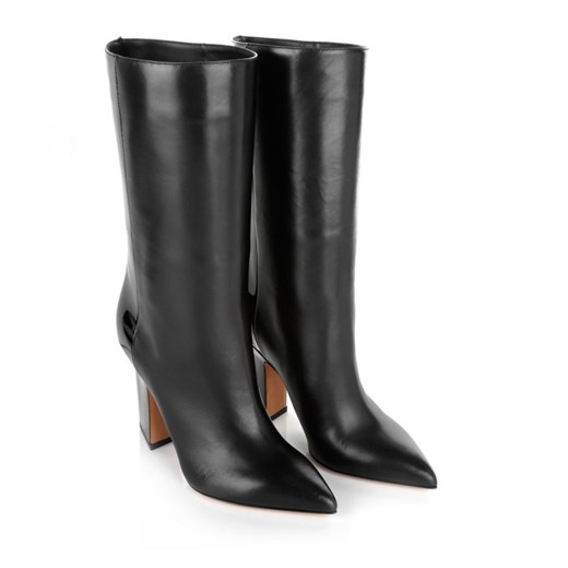 "Roma Boots Black obuwie czarny" fashionette szary bez wzorów