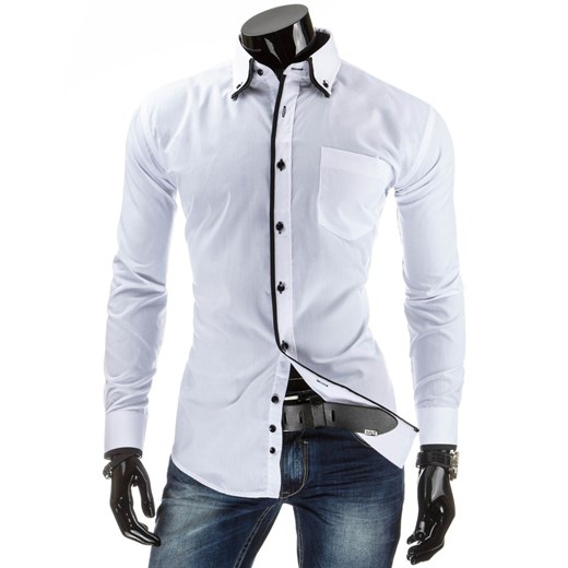 Koszula z długim rękawem (dx0699) dstreet szary koszule