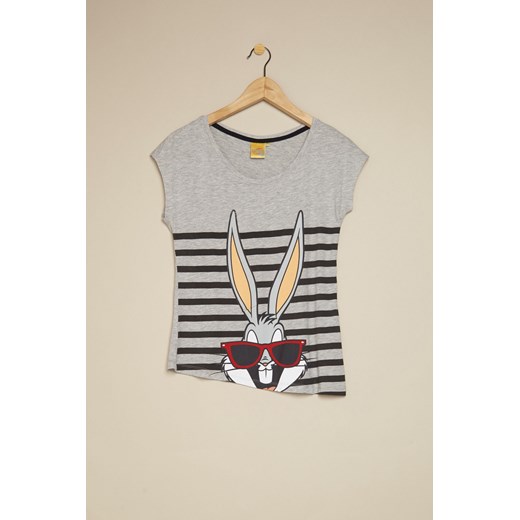 Bugs Bunny t-shirt terranova szary jesień