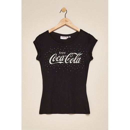 Coca Cola t-shirt terranova czarny jesień