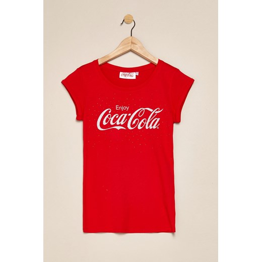 Coca Cola t-shirt terranova czerwony jesień