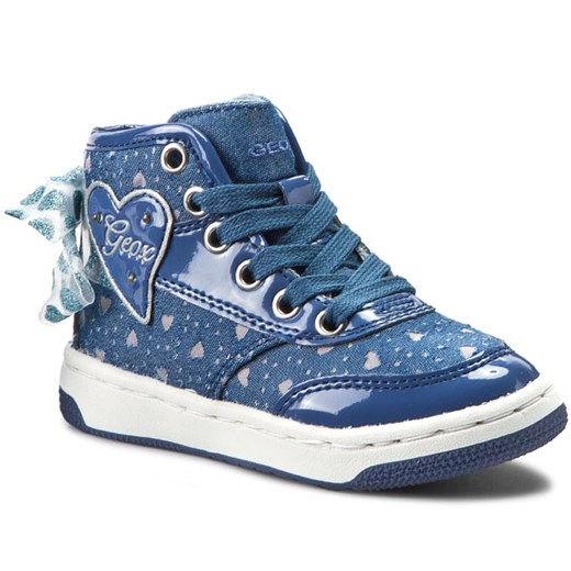 Sneakersy GEOX - J62L5B 011HH C4005  Granatowy eobuwie-pl niebieski jesień