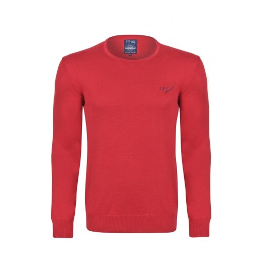 Sweter męski membershop czerwony casual