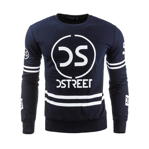 Bluza męska granatowa (bx1804) dstreet czarny bawełna