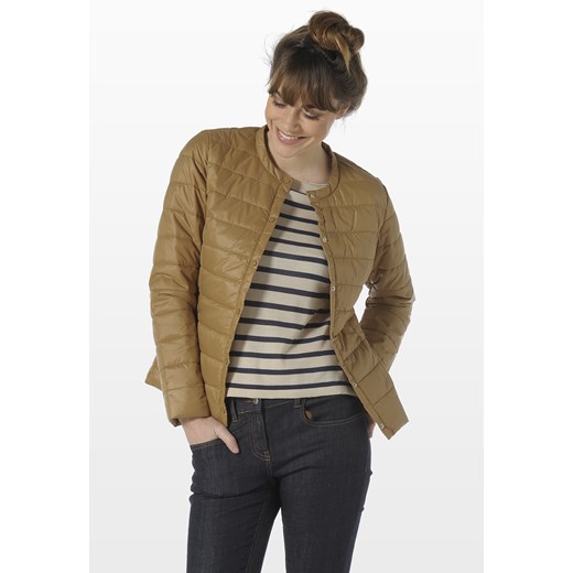 QUILTED JACKET stefanel brazowy casual