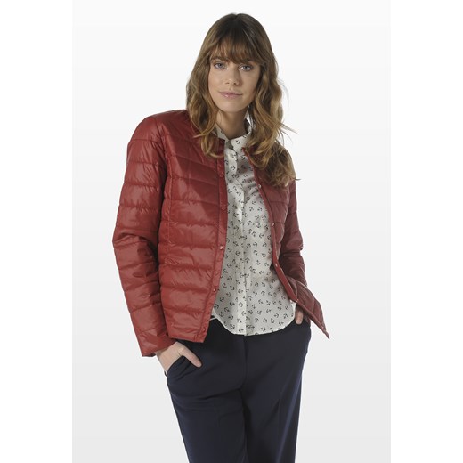 QUILTED JACKET stefanel brazowy casual