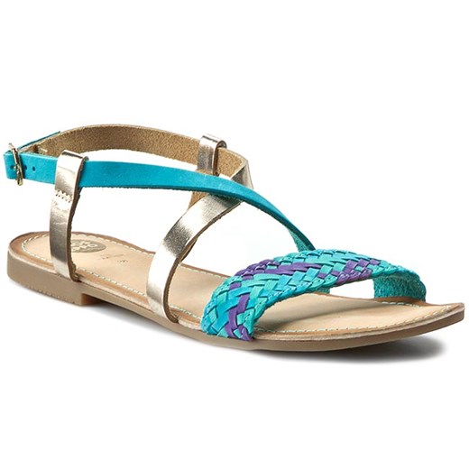 Sandały GIOSEPPO - Musigny 33276-48 Turquoise eobuwie-pl bialy casual