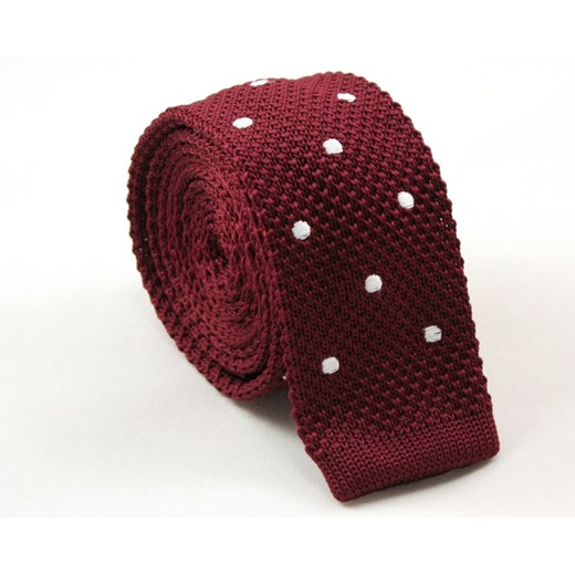 Dziergany krawat typu knit - Alties KRALTS0010 jegoszafa-pl brazowy casual