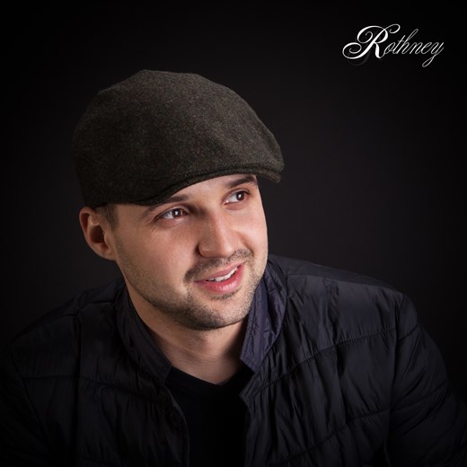 Wełniany kaszkiet męski Golf & Country czapki-dla-dzieci-tutu brazowy wełna
