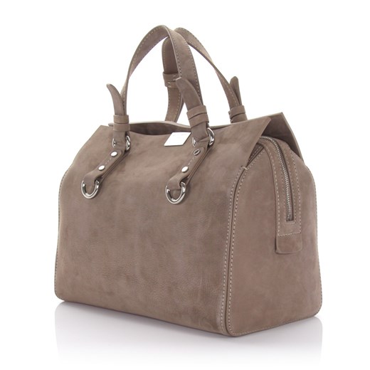Dsquared Torebka damska Quebec nubuk szara budapester-com brazowy casual