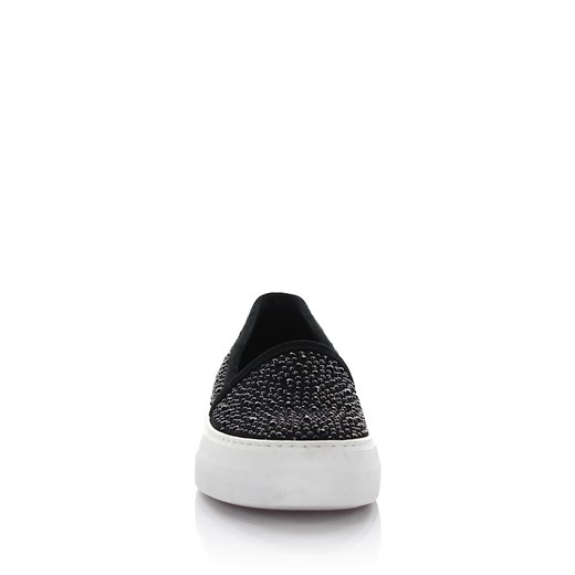Philipp Plein Sneakersy Slip On zamszowe czarne cyrkonie budapester-com szary młodzieżowy